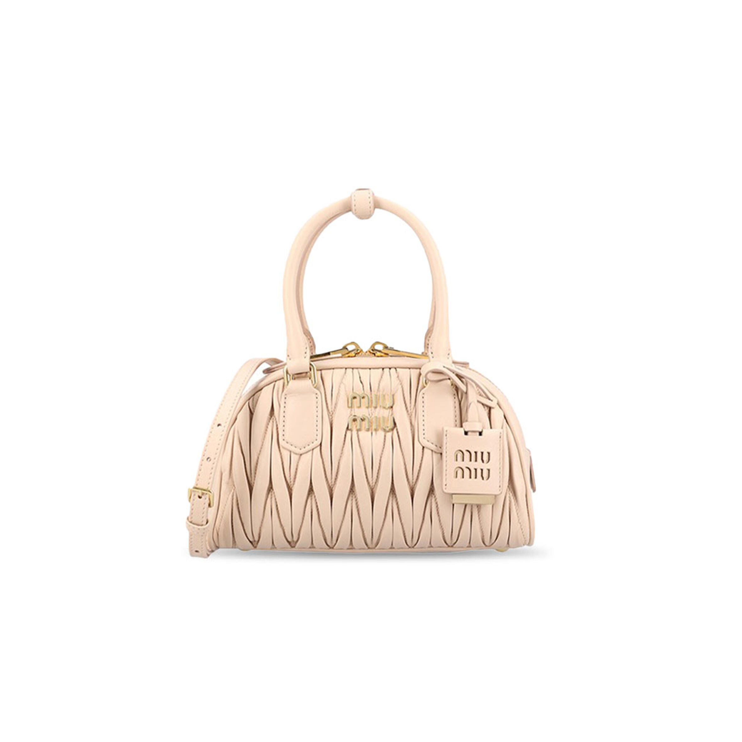 MIU MIU ARCADIE MATELASSÉ NAPPA LEATHER BAG 5BB191 (22*13*10.5cm)